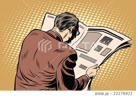 Businessman reading a newspaper 22276972