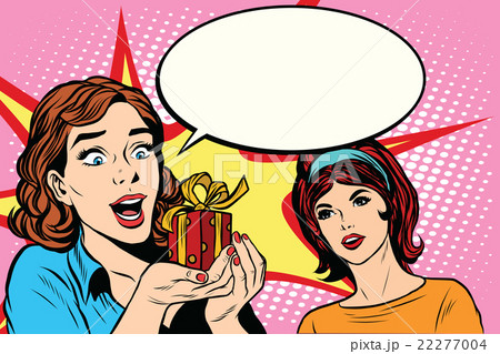 Two friends girls joy gift 22277004