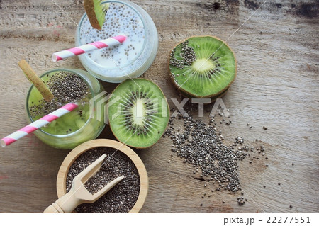 chia seed with kiwifruit chia seed with kiwifruit 22277551
