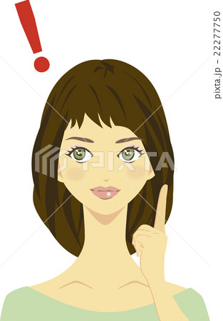 ひらめく女性 ひらめく女性 22277750