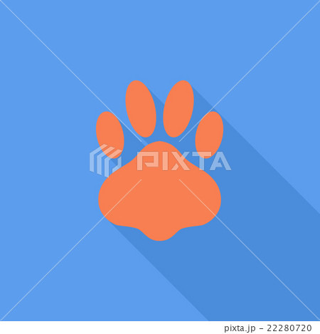 Paw vector flat icon 22280720