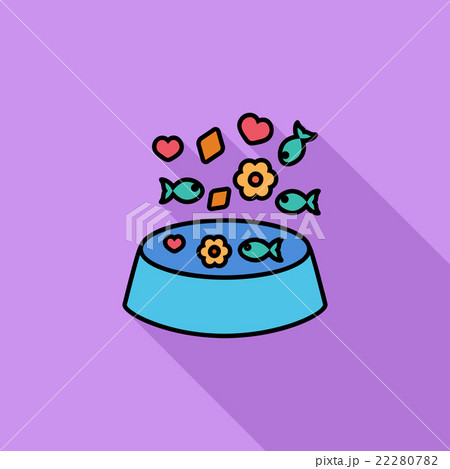 Animal Bowl Flat Icon 22280782