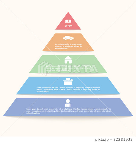 Pyramid infographic template 22281935