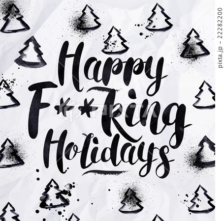 Angry holidays greeting card  22282200