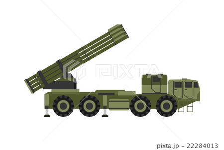 Military Rocket Launcher Vector Illustrationのイラスト素材