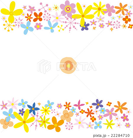 花の模様 帯のイラスト素材