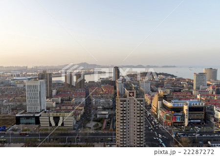 View of Yantai harbour port commercial officesl View of Yantai harbour port commercial officesl 22287272