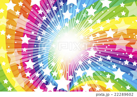 背景素材壁紙 星 星の模様 スターダスト 星屑 星空 キラキラ 光 輝き かわいい 虹色 レインボーのイラスト素材