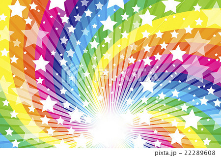 背景素材壁紙 星 星の模様 スターダスト 星屑 星空 キラキラ 光 輝き かわいい 虹色 レインボーのイラスト素材 22289608 Pixta