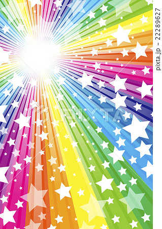背景素材壁紙 星 星の模様 スターダスト 星屑 星空 キラキラ 光 輝き かわいい 虹色 レインボーのイラスト素材
