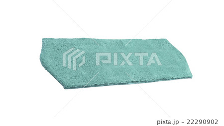 Blue bath rug isolated on white 22290902