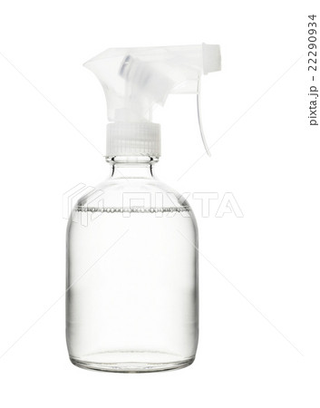 Blue plastic spray bottle isolated 22290934