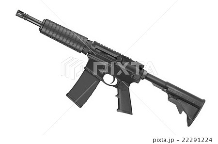 special forces rifle M4 isolated 22291224