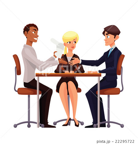 Business discussion at the table of employees 22295722