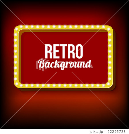 Night retro background with lights 22295723