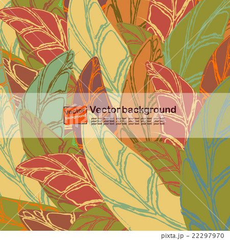 Seamless pattern with colored autumn leaves  22297970