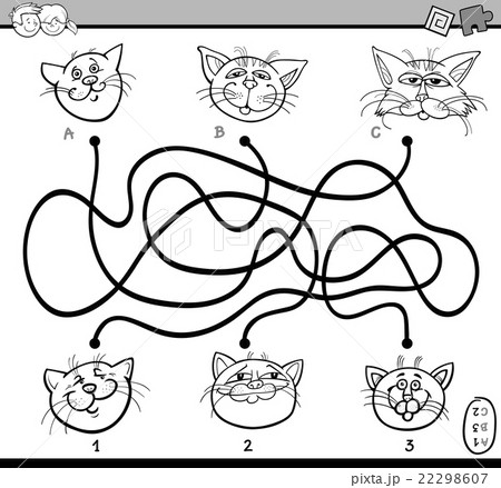 maze puzzle task for coloring 22298607