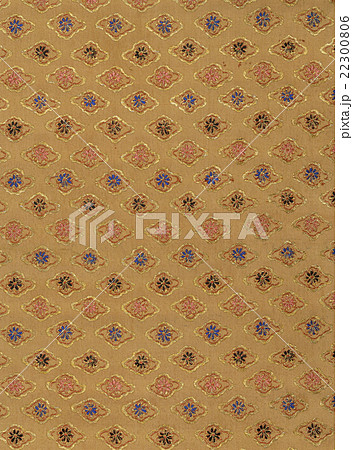 日本の紋様　絹織物　染め物　古布　　帯地　 22300806