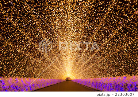 Nabana no Sato garden at night Nagoya. Nabana no Sato garden at night Nagoya. 22303607