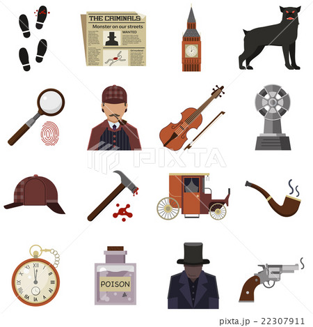 Detective crime vector illustration. Detective crime vector illustration. 22307911