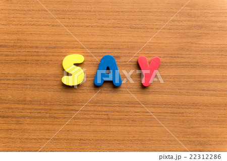 say colorful word 22312286