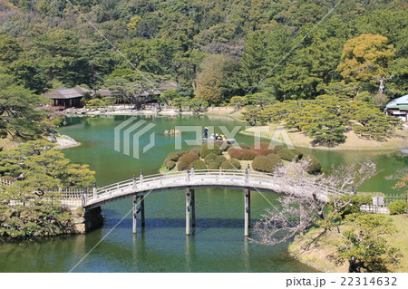 特別名勝　栗林公園 「桜」 22314632