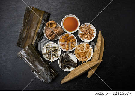 日本の出汁　旨味のもと　 Japanese soup stock Japanese food 22315677