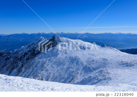 冬の中央アルプス稜線 22316040