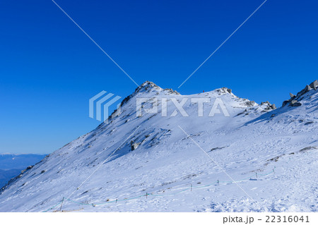 冬の中央アルプス稜線 22316041