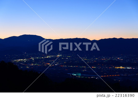 長野 飯田の夕景 長野 飯田の夕景 22316390