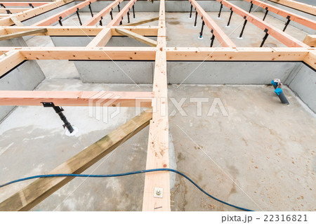 建築足場　Footing of the building 22316821