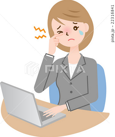 眼精疲労の女性 22316841