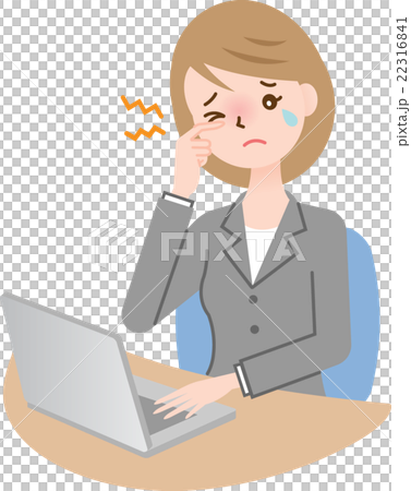 眼精疲労の女性 22316841