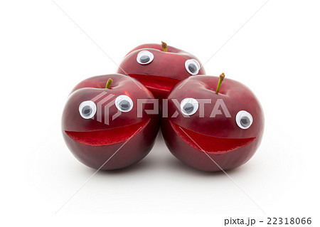 目玉シール・プラム:wiggly eyed plums 22318066