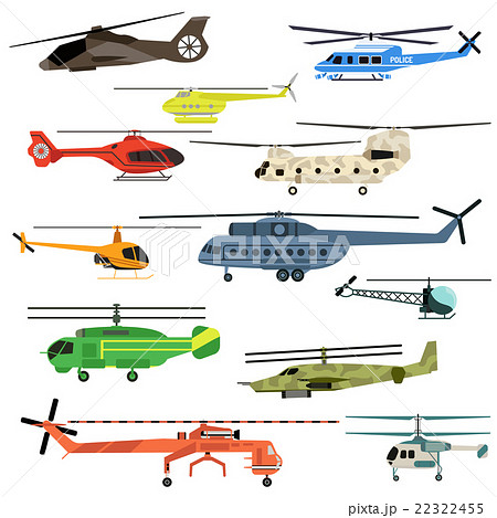 Helicopters vector set.  22322455