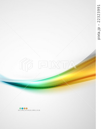 Bright color wave with blur and glowing effects 22323991