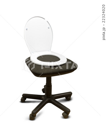 Toilet seat lid on the chair Toilet seat lid on the chair 22324020