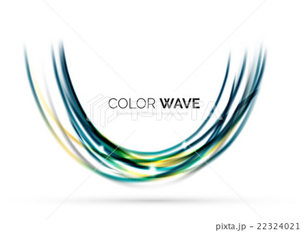 Glossy wave isolated on white background Glossy wave isolated on white background 22324021