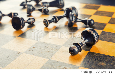 Chess figures defeated Chess figures defeated 22324133