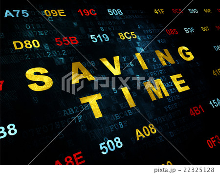Time concept: Saving Time on Digital background 22325128