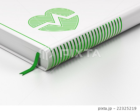 Healthcare concept: closed book, Heart on white 22325219