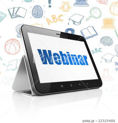 Education concept: Tablet Computer with Webinar on 22325488