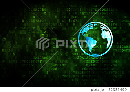 Learning concept: Globe on digital background 22325499