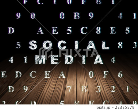 Social network concept: Social Media in grunge 22325579