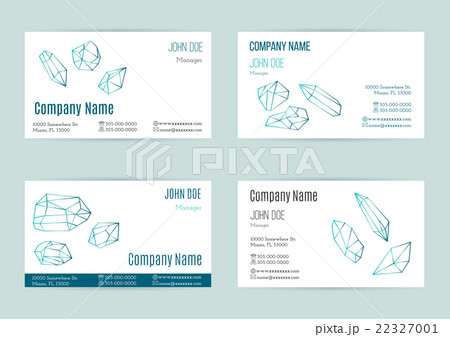 Set of business card templates Set of business card templates 22327001