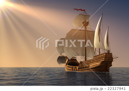 Caravel In Rays Of the Sun 22327941