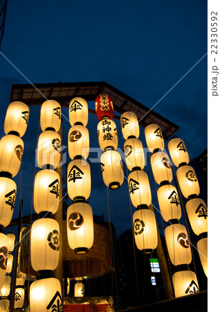 京都祇園祭　宵山の提灯 22330592