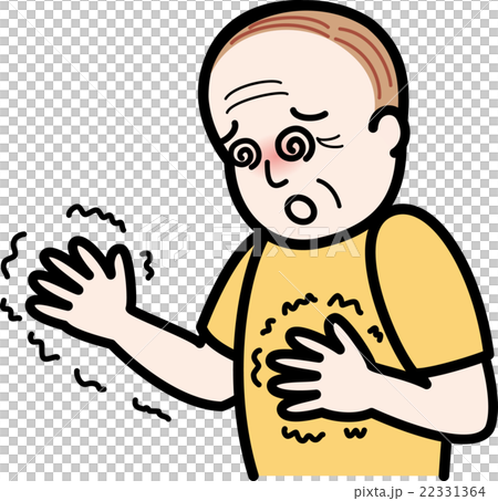 熱中症おじいちゃん手の震え夏めまい 熱中症おじいちゃん手の震え夏めまい 22331364