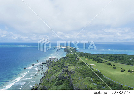 宮古島　東平安名崎　空撮 22332778