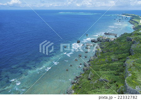宮古島　東平安名崎　空撮 22332782